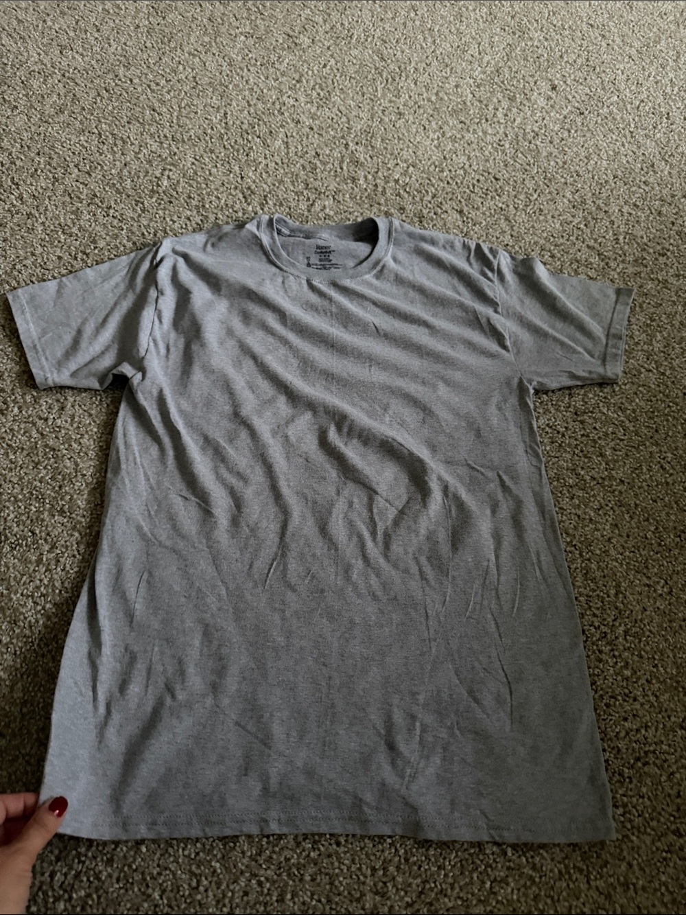 Hanes Men's Short Sleeve Crew Neck T-Shirt - Gray